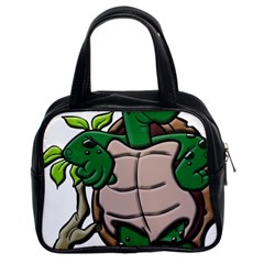 Amphibian Animal Cartoon Reptile Classic Handbag (two Sides) by Sudhe