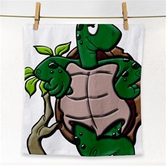 Amphibian Animal Cartoon Reptile Face Towel by Sudhe