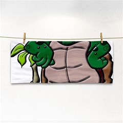 Amphibian Animal Cartoon Reptile Hand Towel by Sudhe