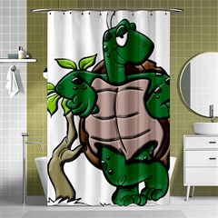 Amphibian Animal Cartoon Reptile Shower Curtain 48  X 72  (small)  by Sudhe