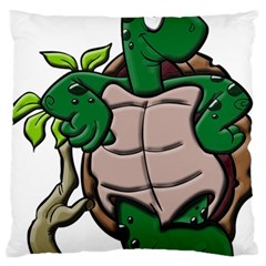 Amphibian Animal Cartoon Reptile Standard Flano Cushion Case (two Sides) by Sudhe