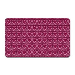 Heart Shaped Print Design Magnet (rectangular) by dflcprintsclothing