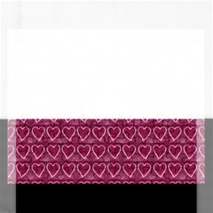 Heart Shaped Print Design Rectangular Jigsaw Puzzl by dflcprintsclothing