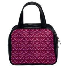 Heart Shaped Print Design Classic Handbag (two Sides) by dflcprintsclothing