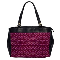 Heart Shaped Print Design Oversize Office Handbag