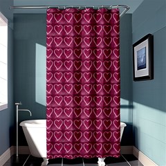 Heart Shaped Print Design Shower Curtain 36  X 72  (stall) 