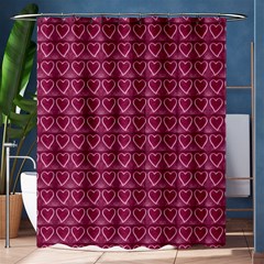 Heart Shaped Print Design Shower Curtain 60  X 72  (medium)  by dflcprintsclothing