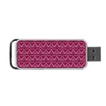 Heart Shaped Print Design Portable USB Flash (One Side) Front