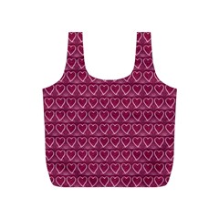 Heart Shaped Print Design Full Print Recycle Bag (s)