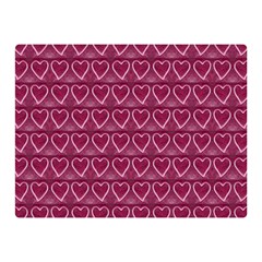 Heart Shaped Print Design Double Sided Flano Blanket (mini) 