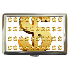 Dollar Money Gold Finance Sign Cigarette Money Case by Mariart