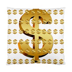 Dollar Money Gold Finance Sign Standard Cushion Case (one Side) by Mariart