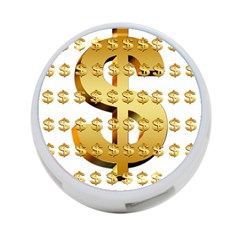 Dollar Money Gold Finance Sign 4-port Usb Hub (two Sides) by Mariart