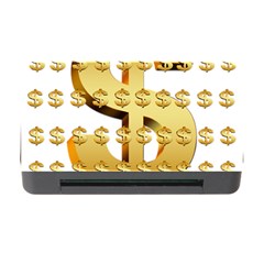 Dollar Money Gold Finance Sign Memory Card Reader With Cf by Mariart