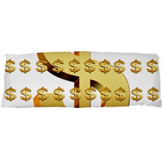 Dollar Money Gold Finance Sign Body Pillow Case Dakimakura (two Sides) by Mariart