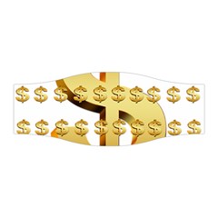 Dollar Money Gold Finance Sign Stretchable Headband by Mariart