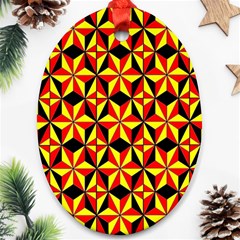 Geo Pattern 1 Oval Ornament (two Sides) by ArtworkByPatrick