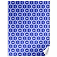 Hexagonal Pattern Unidirectional Blue Canvas 36  X 48  by Mariart