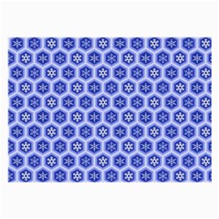 Hexagonal Pattern Unidirectional Blue Large Glasses Cloth by Mariart