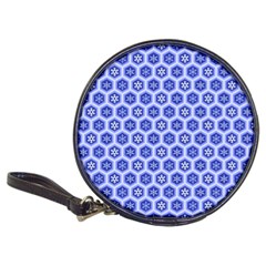 Hexagonal Pattern Unidirectional Blue Classic 20-cd Wallets by Mariart