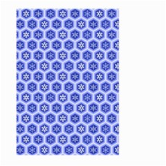 Hexagonal Pattern Unidirectional Blue Large Garden Flag (two Sides) by Mariart