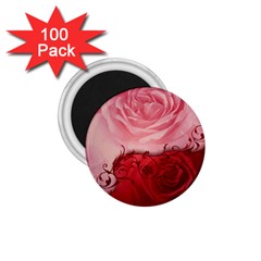 Elegant Floral Design, Wonderful Roses 1 75  Magnets (100 Pack)  by FantasyWorld7