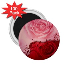 Elegant Floral Design, Wonderful Roses 2 25  Magnets (100 Pack)  by FantasyWorld7