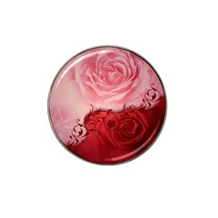 Elegant Floral Design, Wonderful Roses Hat Clip Ball Marker (4 Pack) by FantasyWorld7