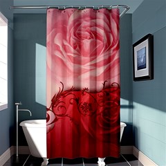 Elegant Floral Design, Wonderful Roses Shower Curtain 36  X 72  (stall)  by FantasyWorld7