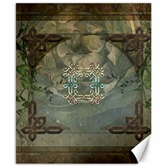 Celtic Knot On Vintage Background Canvas 8  X 10  by FantasyWorld7