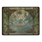 Celtic Knot On Vintage Background Double Sided Fleece Blanket (Small)  45 x34  Blanket Front