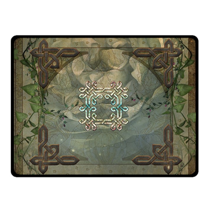 Celtic Knot On Vintage Background Double Sided Fleece Blanket (Small) 