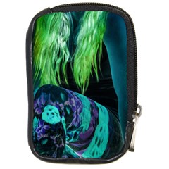 Digital Art Woman Body Part Photo Compact Camera Leather Case by dflcprintsclothing