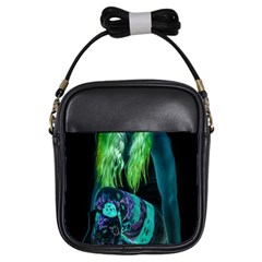 Digital Art Woman Body Part Photo Girls Sling Bag