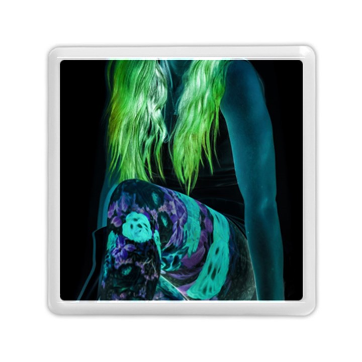 Digital Art Woman Body Part Photo Memory Card Reader (Square)