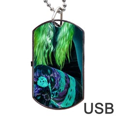 Digital Art Woman Body Part Photo Dog Tag Usb Flash (two Sides) by dflcprintsclothing