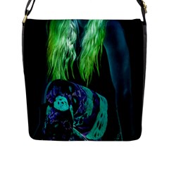 Digital Art Woman Body Part Photo Flap Closure Messenger Bag (l) by dflcprintsclothing