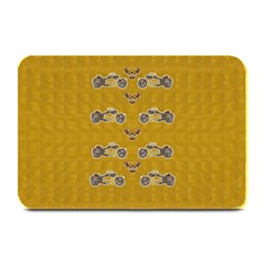 Motorcycles And Ornate Mouses Plate Mats by pepitasart