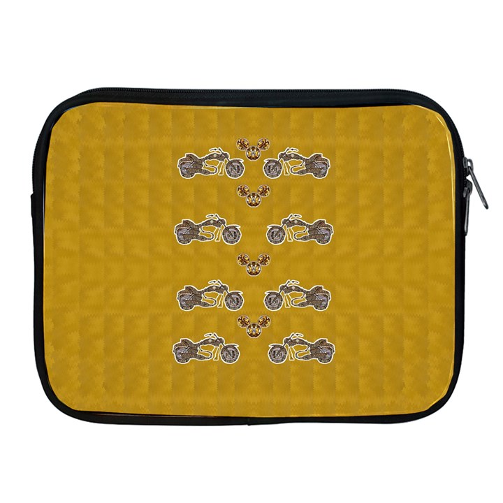 Motorcycles And Ornate Mouses Apple iPad 2/3/4 Zipper Cases