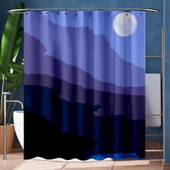 Nature Night Shower Curtain 60  X 72  (medium)  by LoolyElzayat