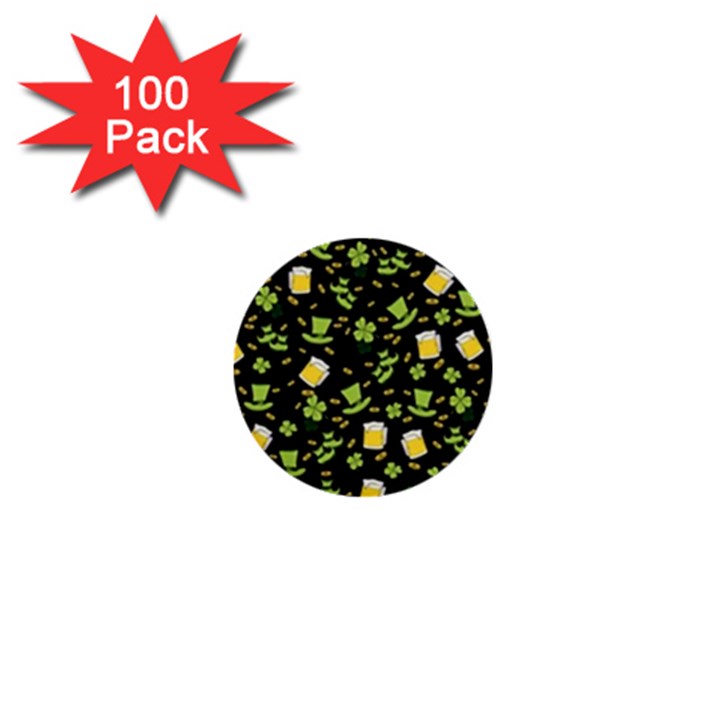 St Patricks day pattern 1  Mini Buttons (100 pack) 