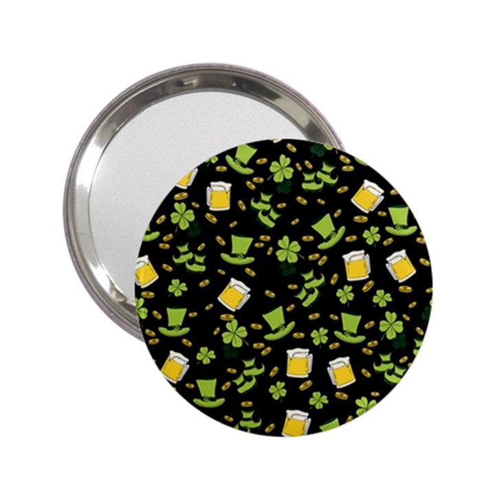 St Patricks day pattern 2.25  Handbag Mirrors