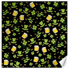 St Patricks Day Pattern Canvas 12  X 12  by Valentinaart