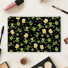 St Patricks Day Pattern Cosmetic Bag (large) by Valentinaart