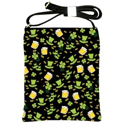 St Patricks Day Pattern Shoulder Sling Bag by Valentinaart