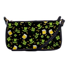 St Patricks Day Pattern Shoulder Clutch Bag by Valentinaart