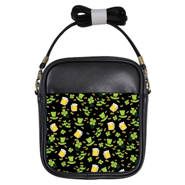 St Patricks day pattern Girls Sling Bag