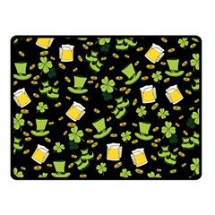 St Patricks Day Pattern Fleece Blanket (small) by Valentinaart