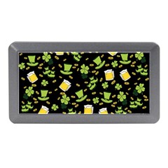 St Patricks Day Pattern Memory Card Reader (mini) by Valentinaart