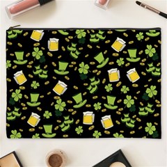 St Patricks Day Pattern Cosmetic Bag (xxxl) by Valentinaart